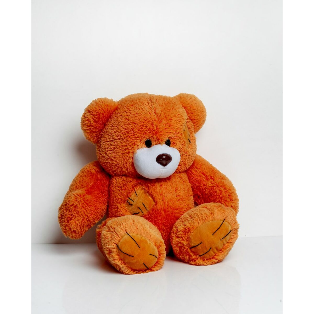 Ours en peluche gros Go Gift Teddy Rouge 60cm assis