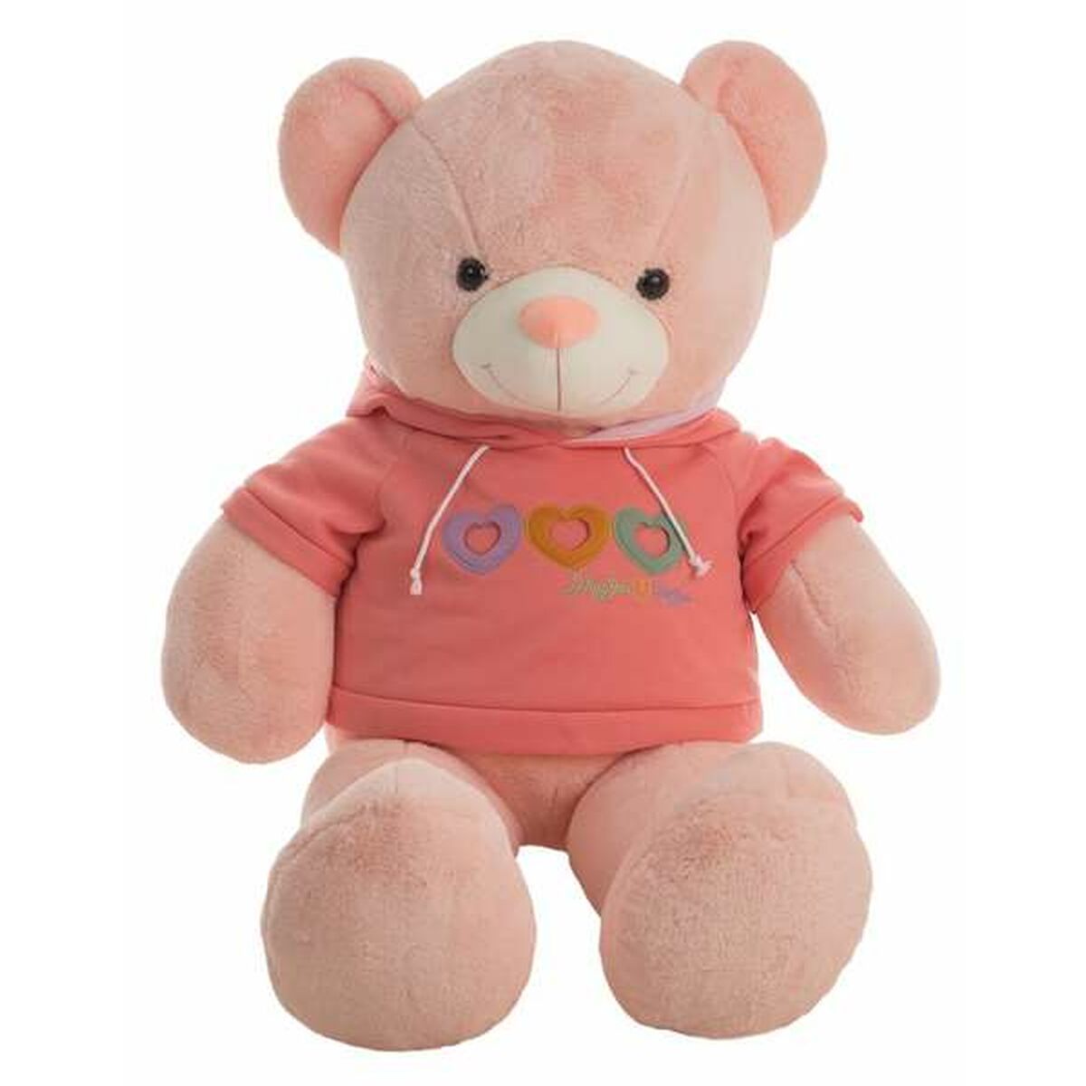 Ours geant en peluche Maty Sweat 115cm rose