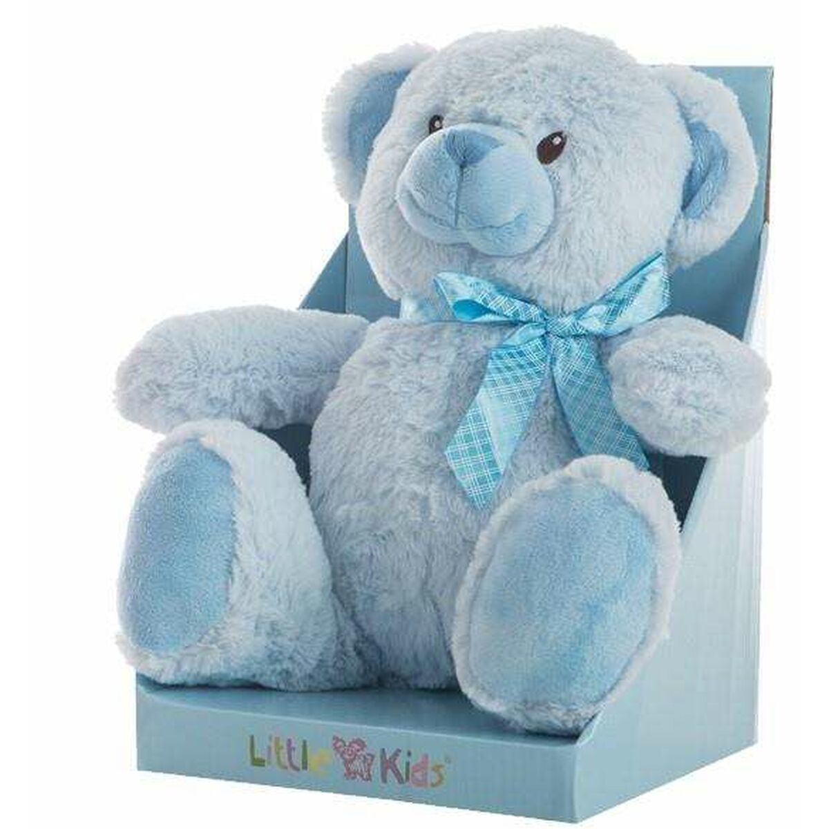 ourse en peluche bleu de 42cm