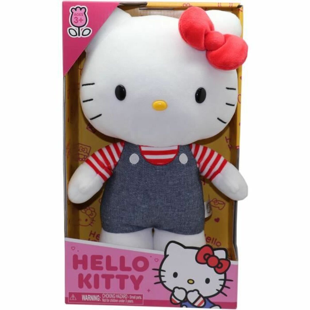 Peluche Hello Kitty en Salopette en jean