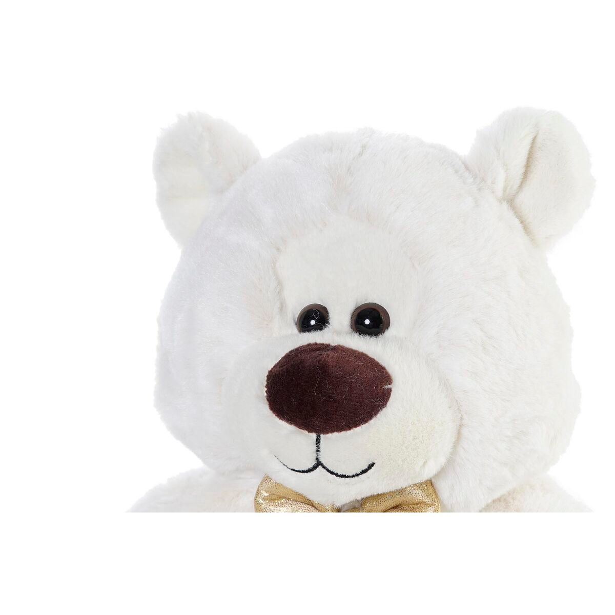 tête de la peluche ours blanc de 30cm