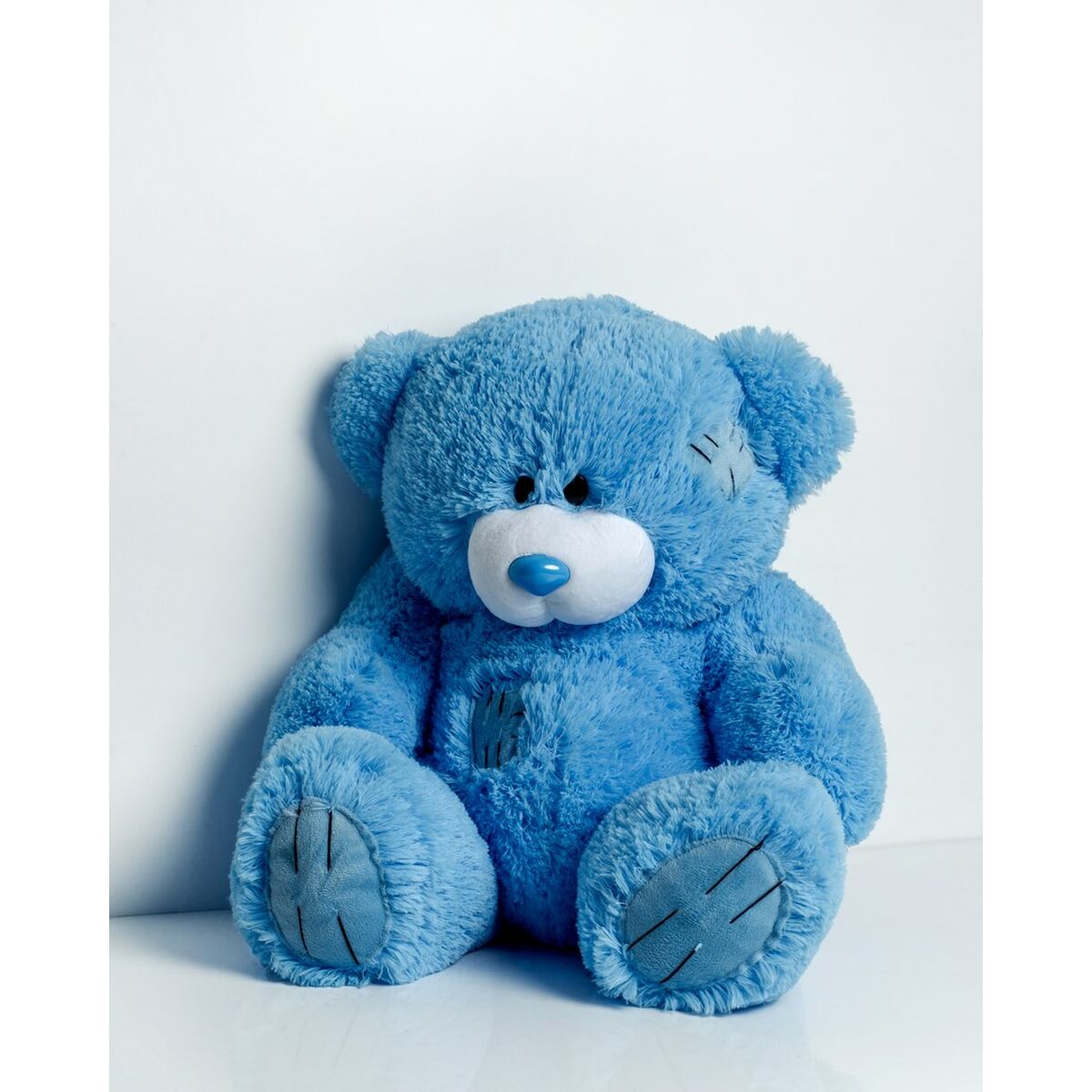 Peluche en ours Go Gift Teddy Bleu 60cm de profil