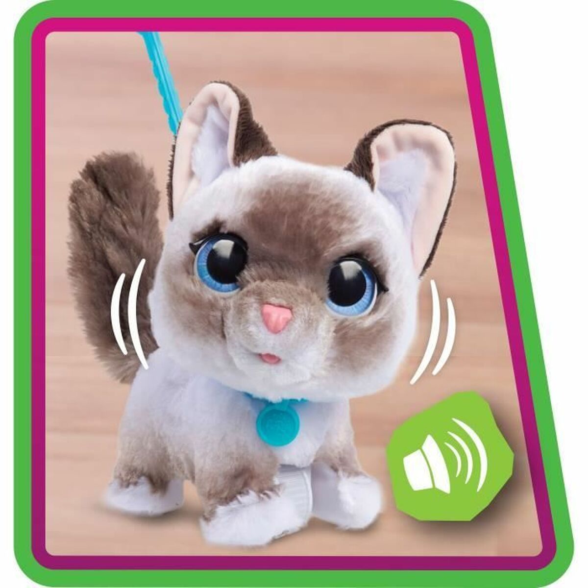 Chat en peluche comme un vrai interactif