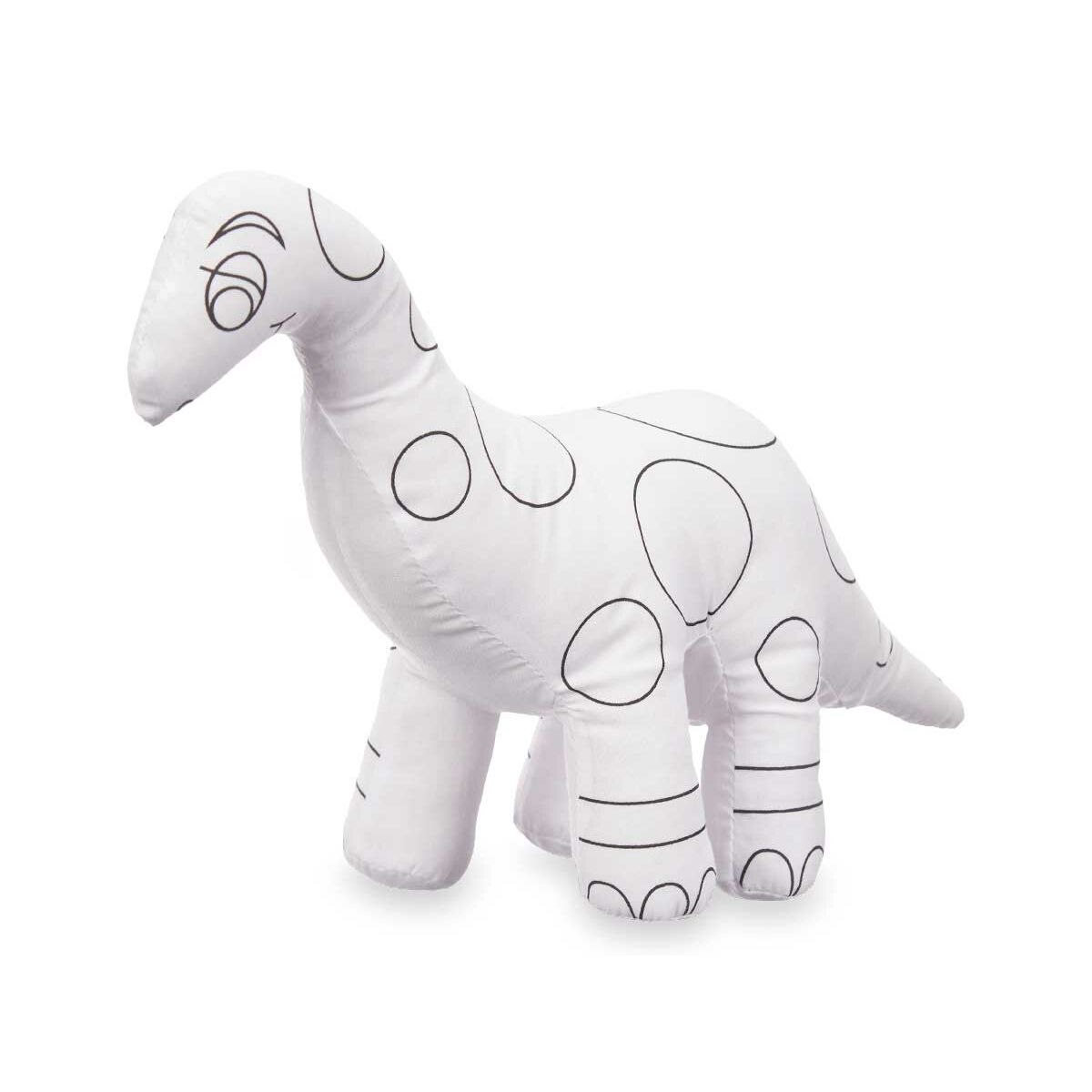 peluche à colorier en forme de dinosaure
