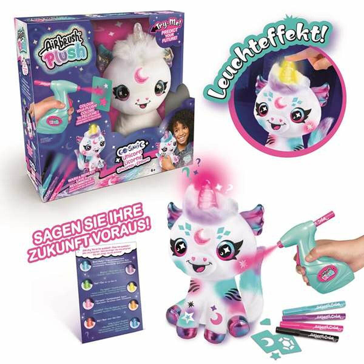 peluche à colorier licorne