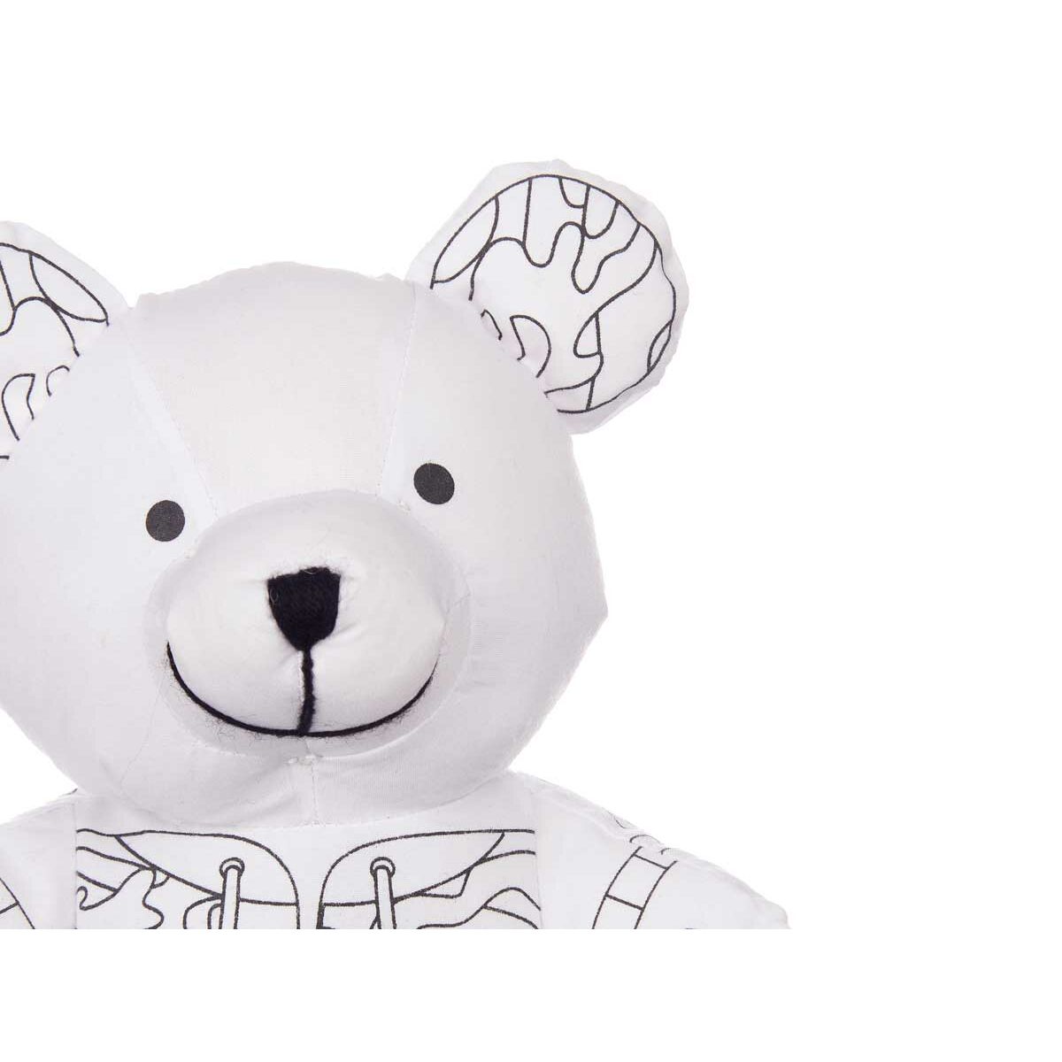 tête de l'ours peluche à colorier