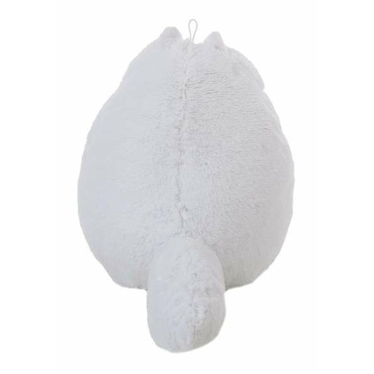 Peluche chat de dos Blanc