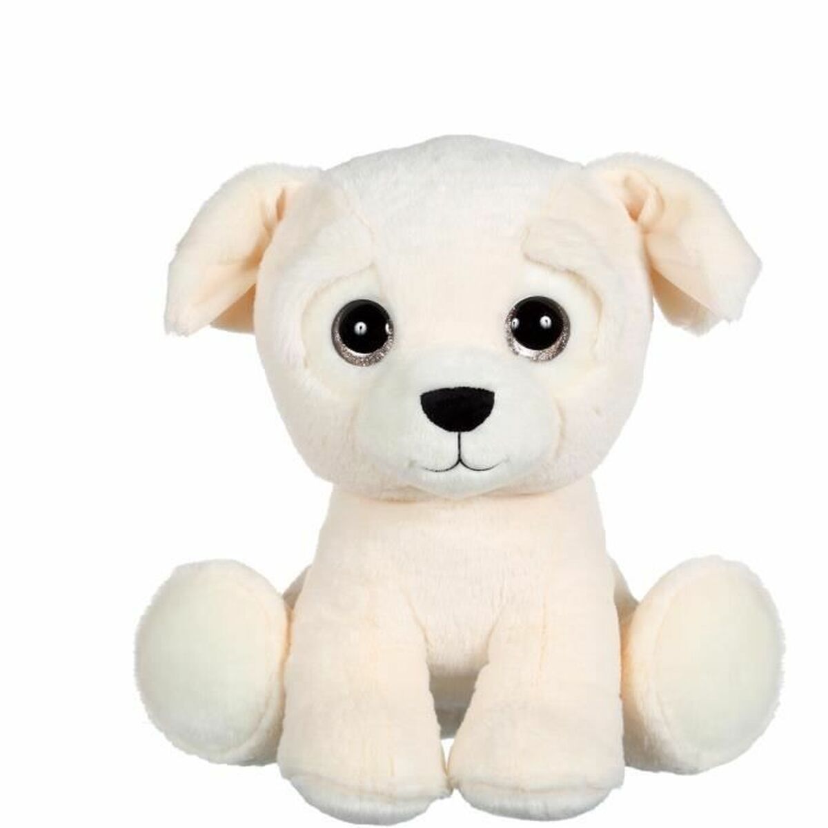 peluche chien couleur crème