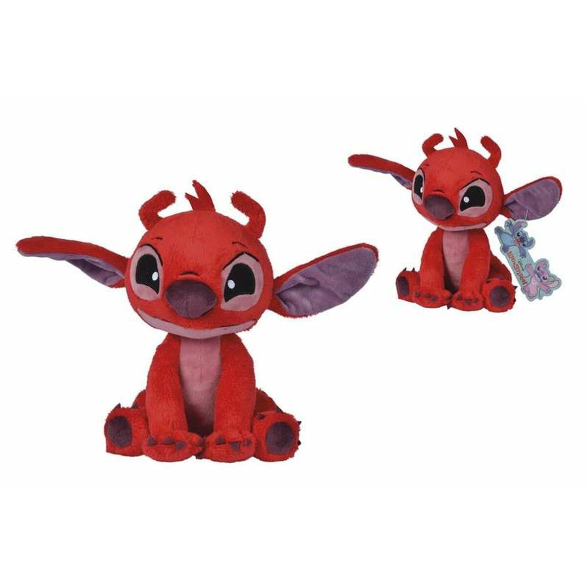 peluche stitch disney rouge