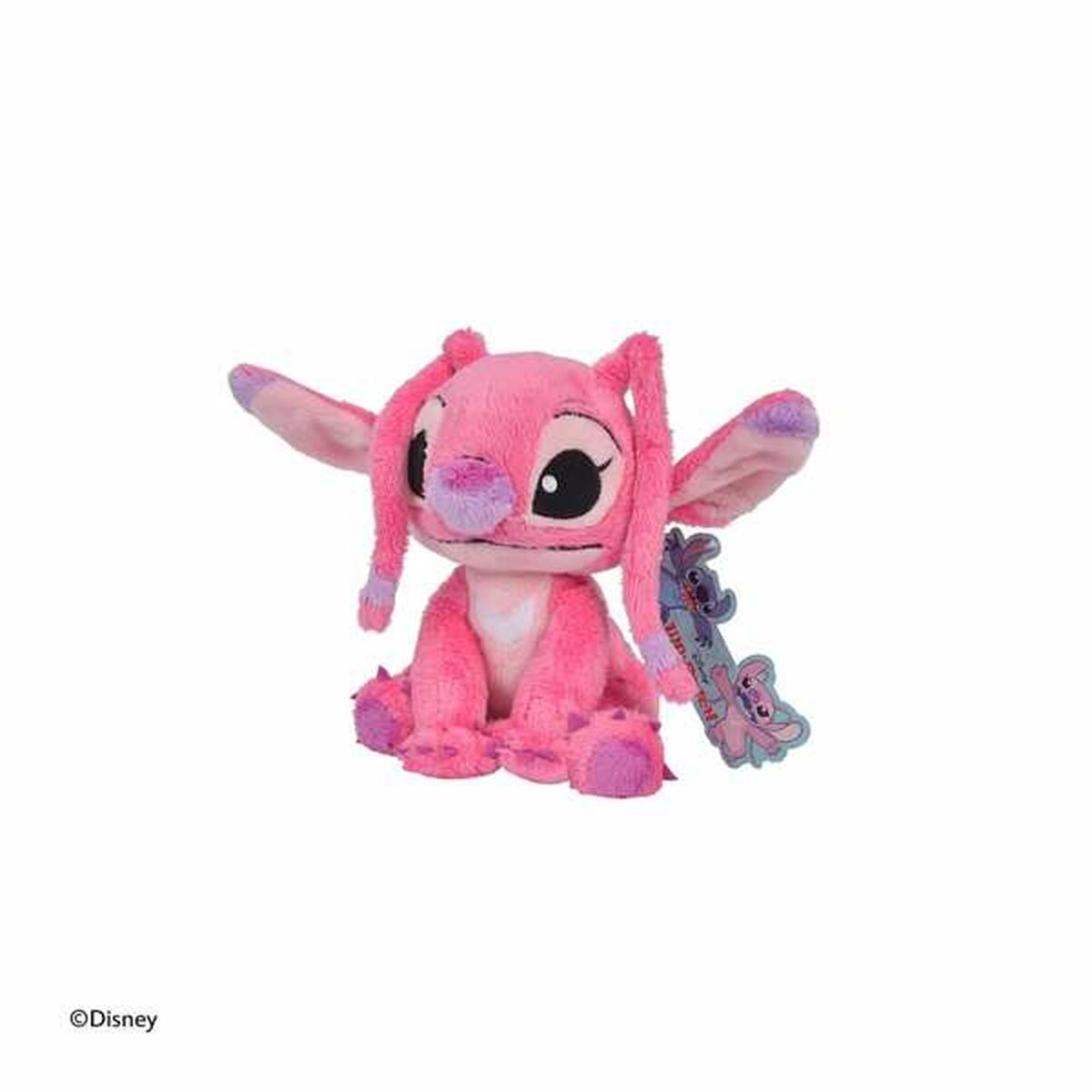 peluche stitch rose angel assise