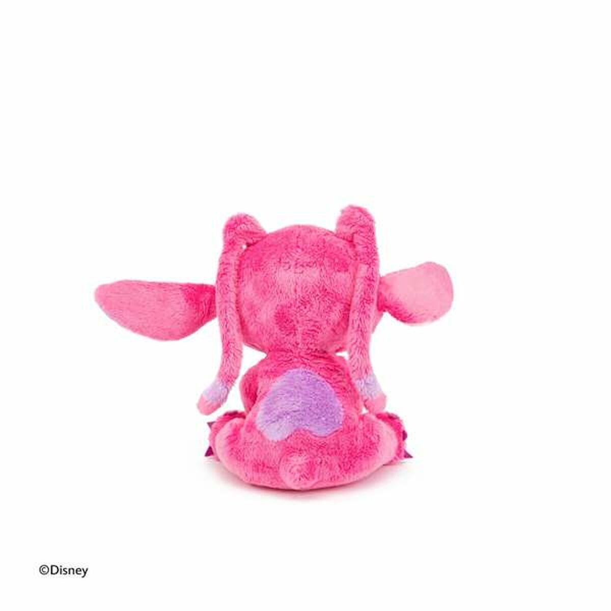 dos la peluche stitch rose assise