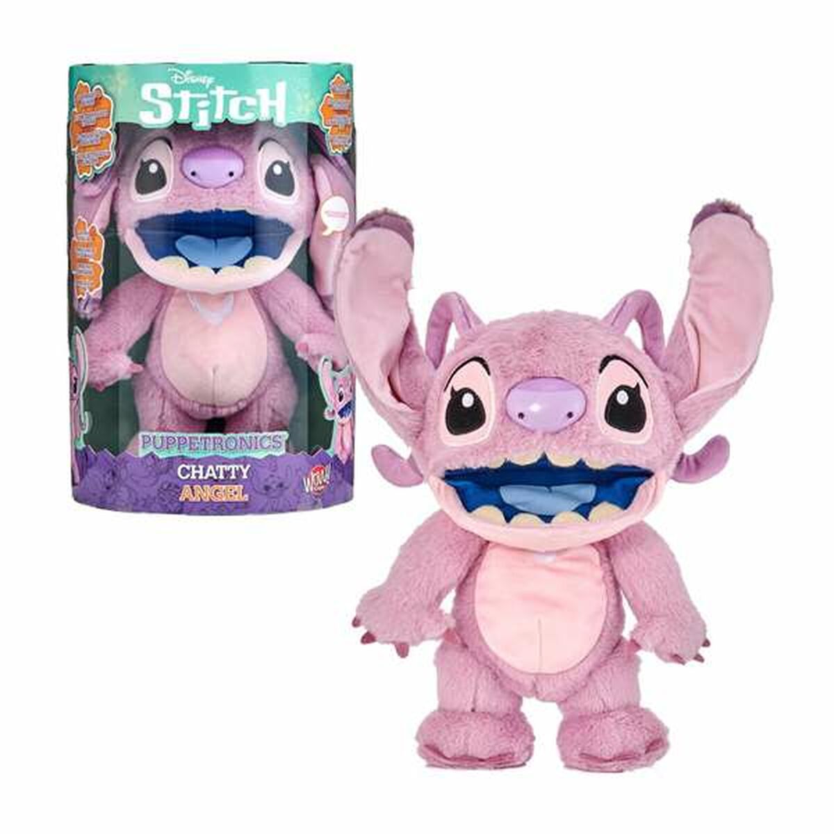 peluche stitch rose dans son emballage