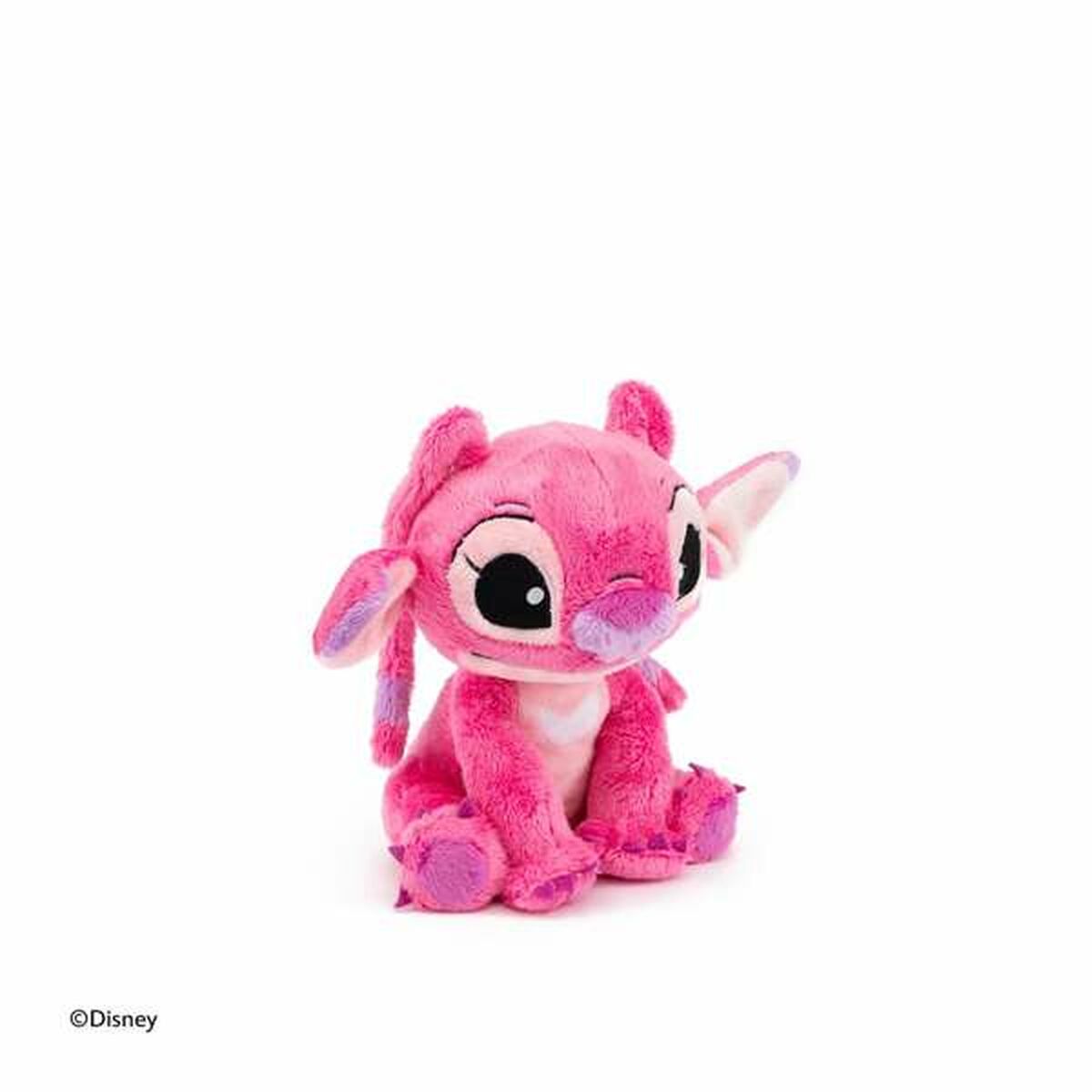 profil droit de la peluche stitch rose