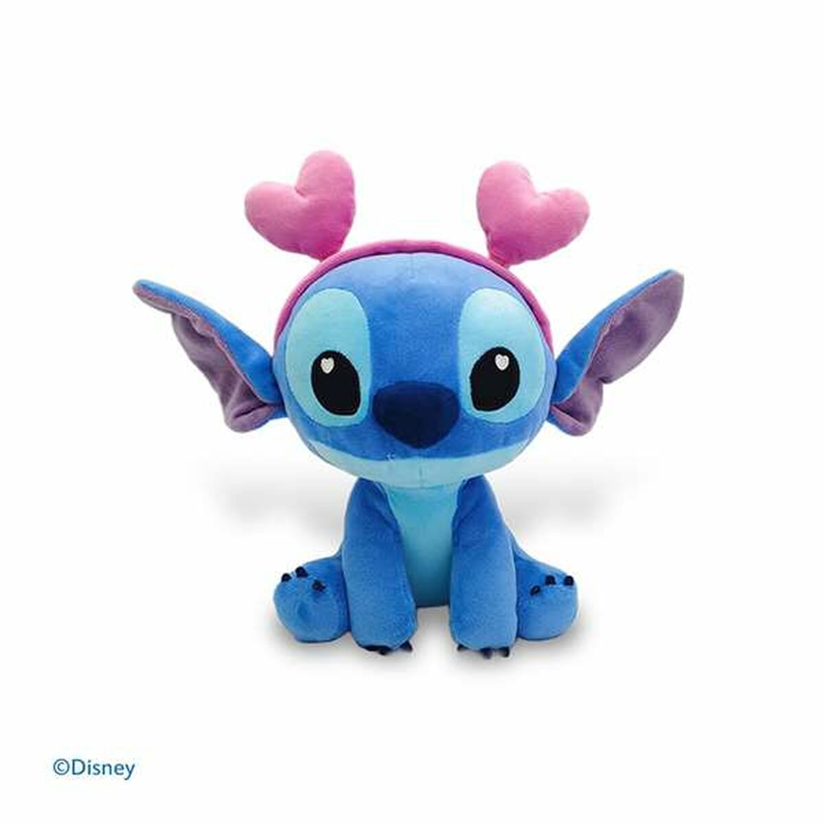 peluches stitch avec deux coeurs sur la tête