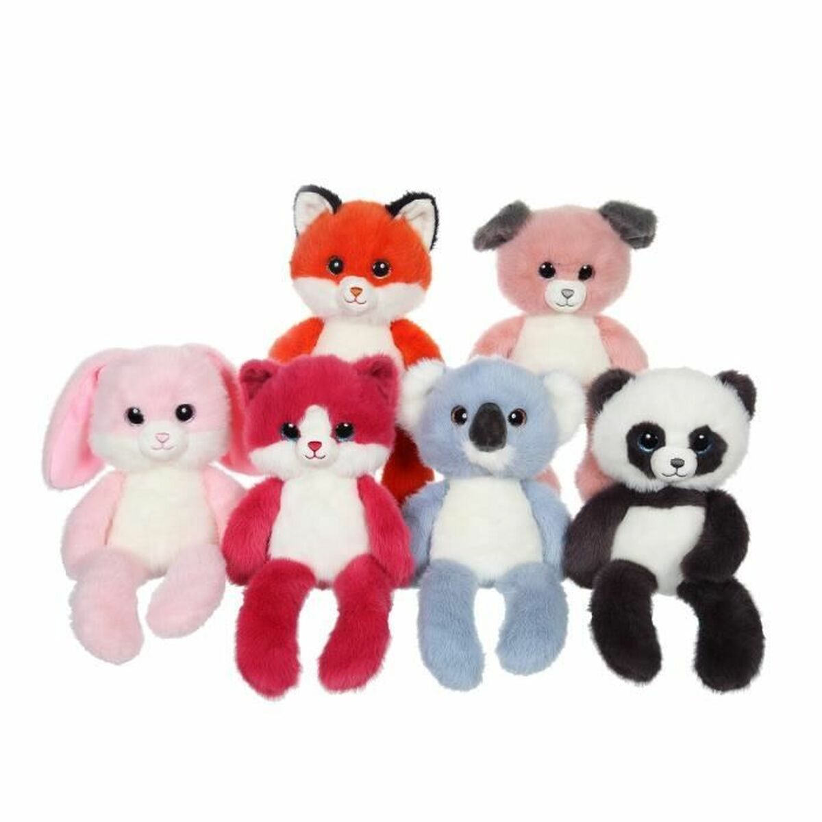 le renard peluche avec plusieurs autres peluches