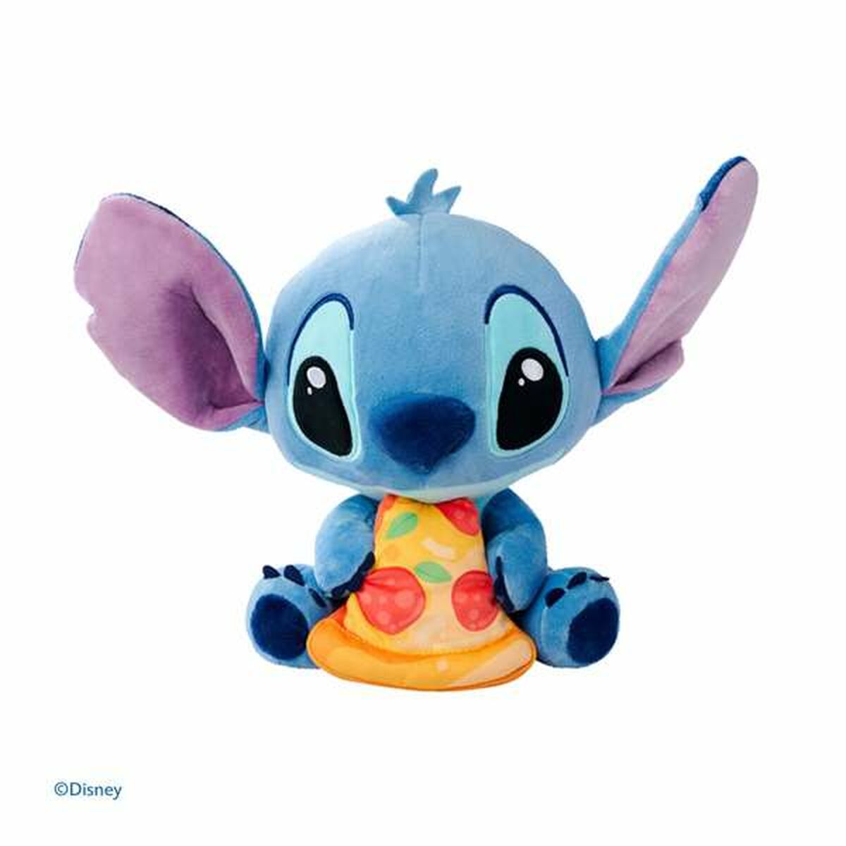 stitch peluche de 25cm avec sa part de pizza
