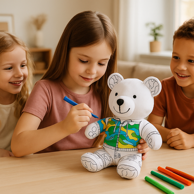 peluche à colorier