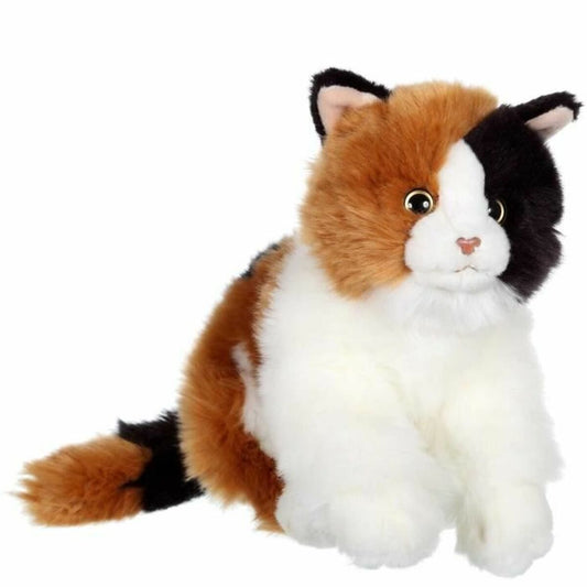 Chats peluche roux blanc noir