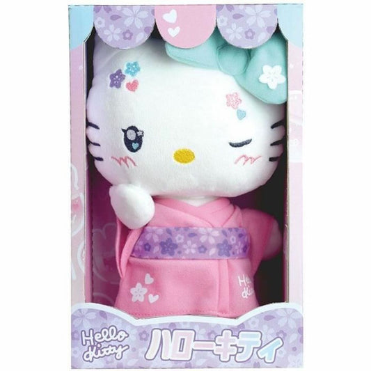 Hello Kitty peluche en Kimono Kawaï rose