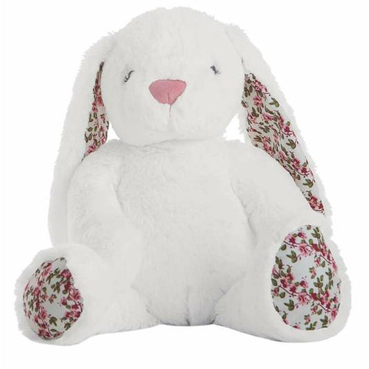 Lapin en peluche Flowers Blanc