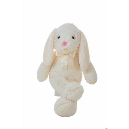 Lapin en peluche géante Rufy blanc