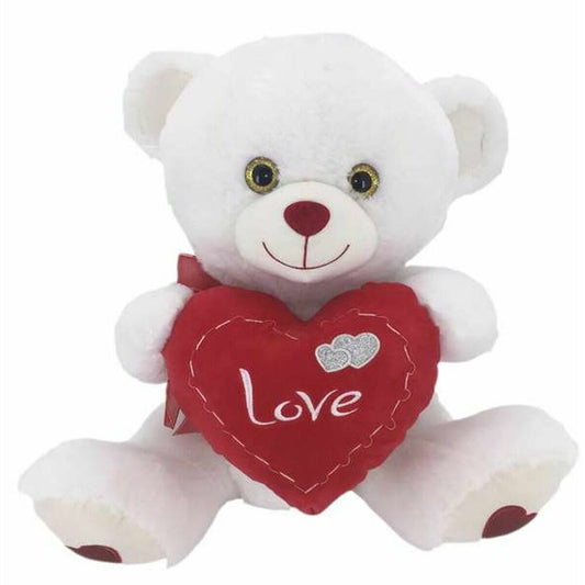 Ours blanc en peluche Coeur 50cm