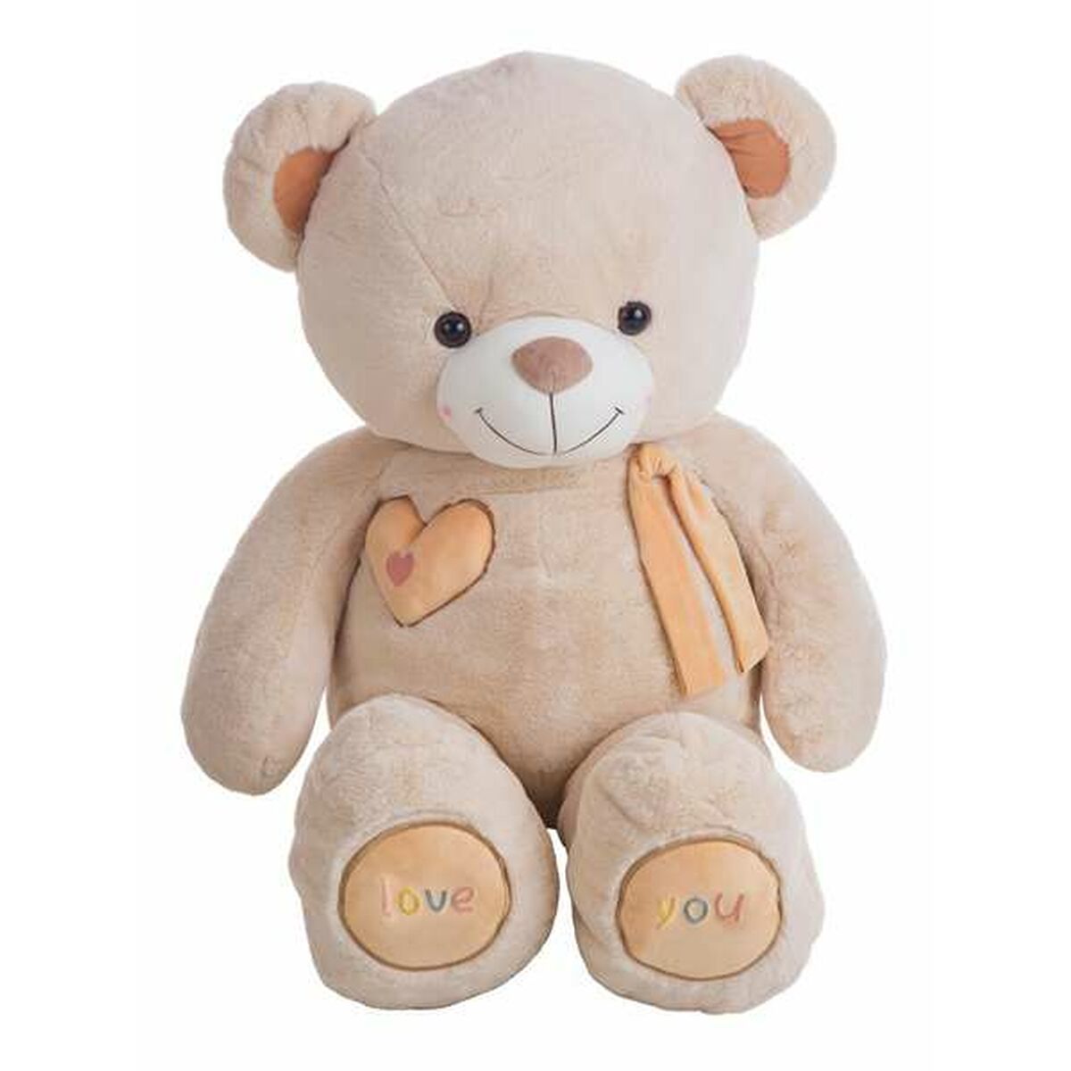 ours en peluche geant beige de 140cm
