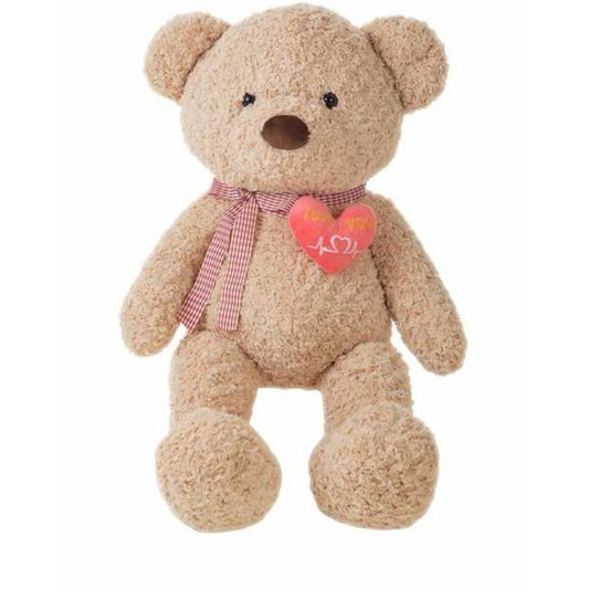 ours en peluche geant avec un coeur rouge