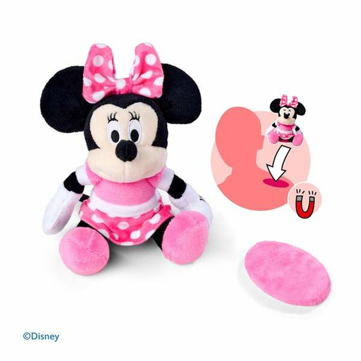 peluche aimantée disney à mettre sur l'épaule