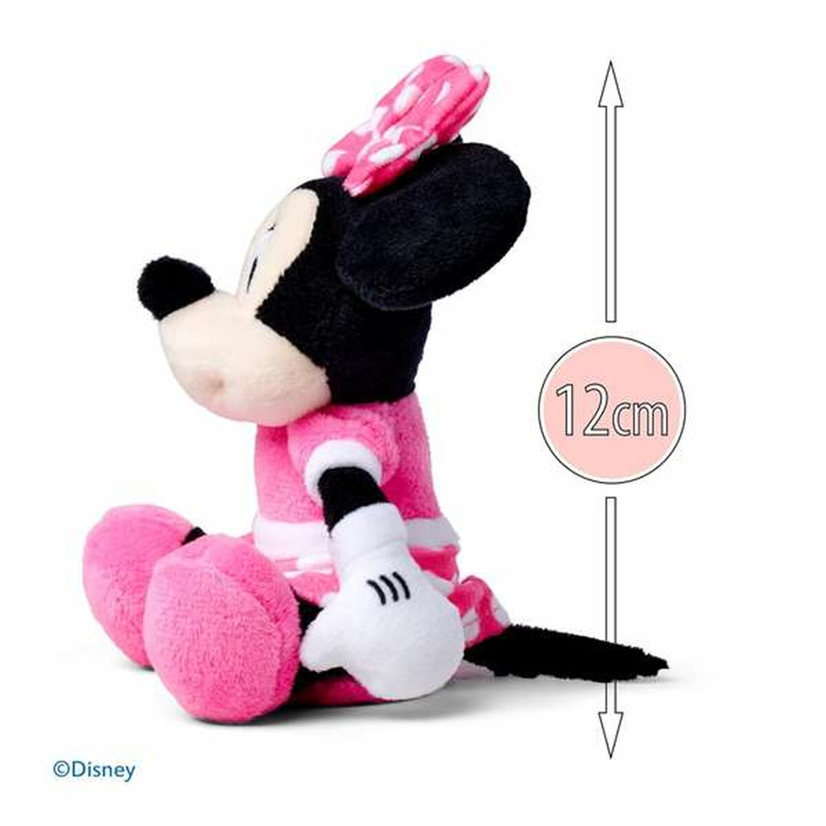 peluche aimantée disney de minnie de 12cm