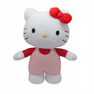 Peluche Hello Kitty en Salopette rose