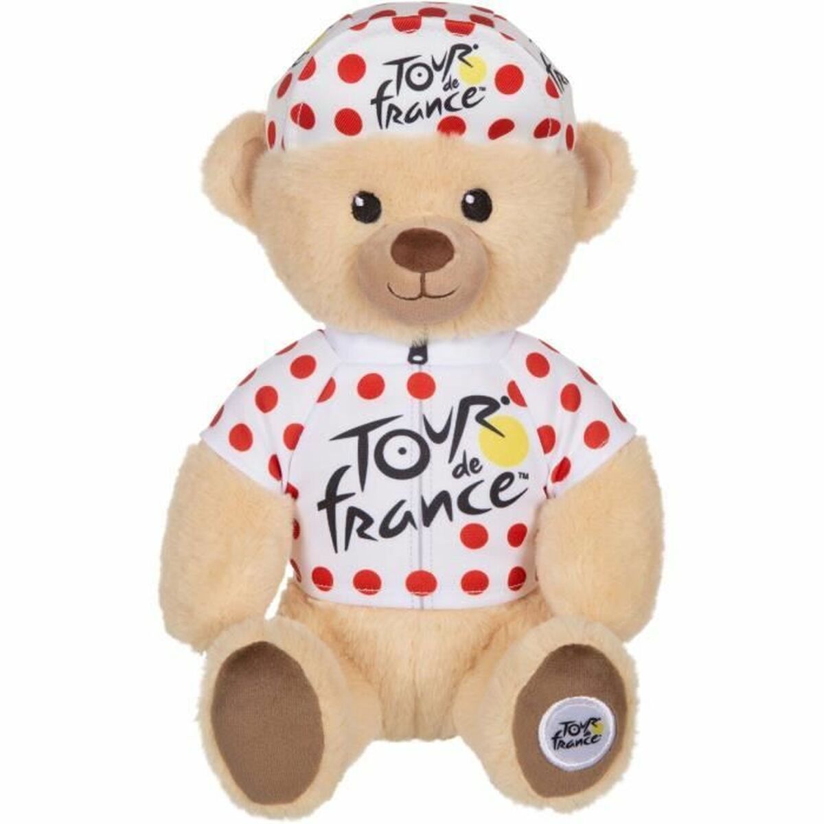 Peluche Tour de France de 24 cm portant le maillot à pois