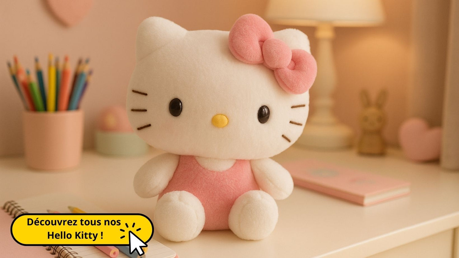 bannière de collection peluche hello kitty