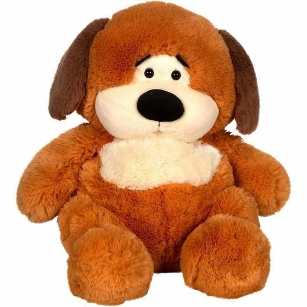 chien peluche chubby dog marron
