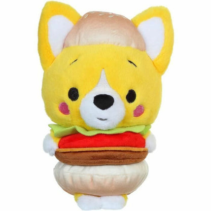 kawaii peluche d'un corgi burger