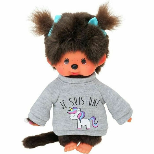 kiki peluche avec un pull " je suis une licorne"