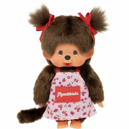 kiki peluche singe avec son tablier rose