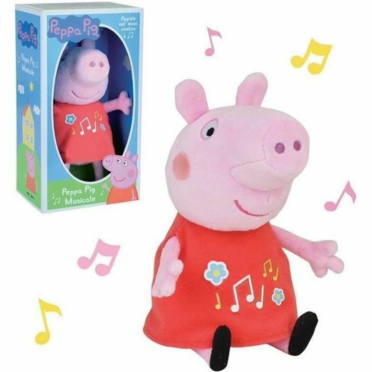 la peluche peppa pig de 20cm dans son emballage