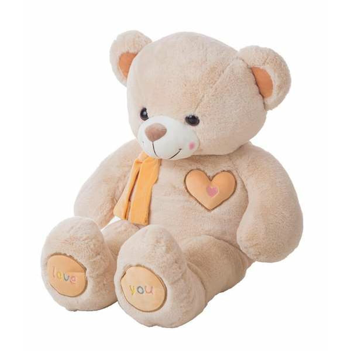 ours en peluche beige de 100cm