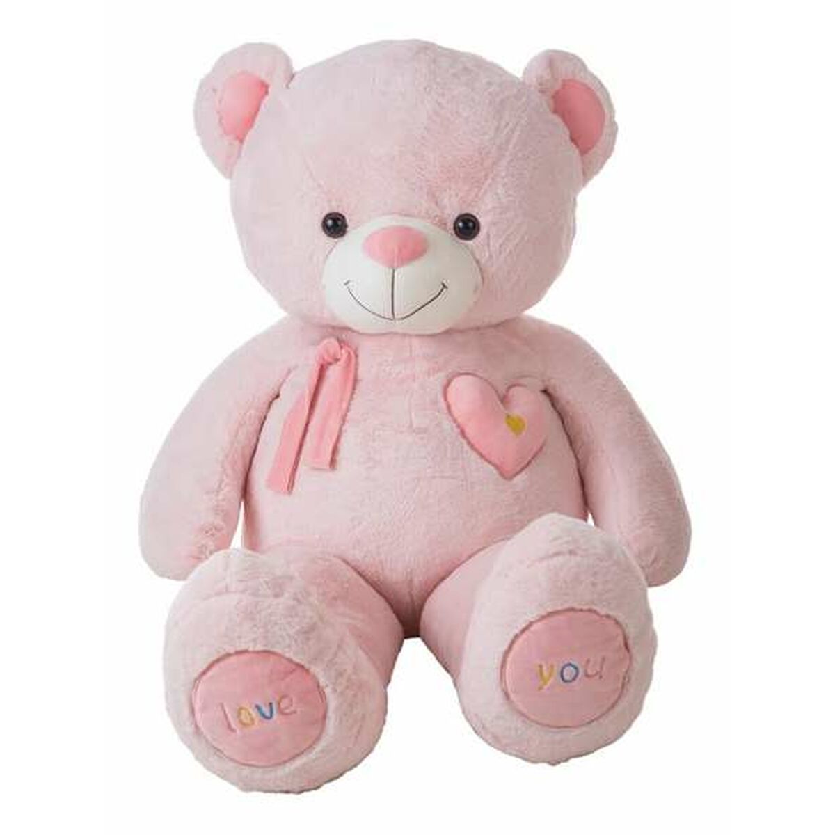 ours geant peluche rose de 140cm