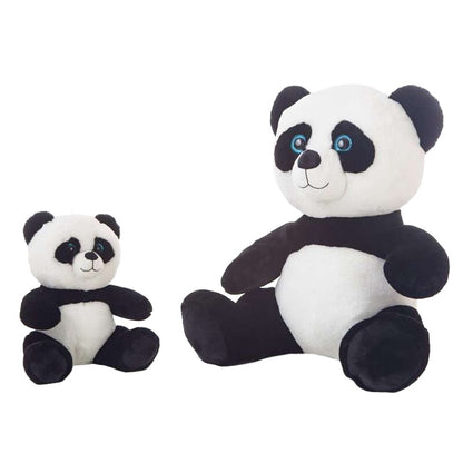 panda peluche de 40cm noir et blanc