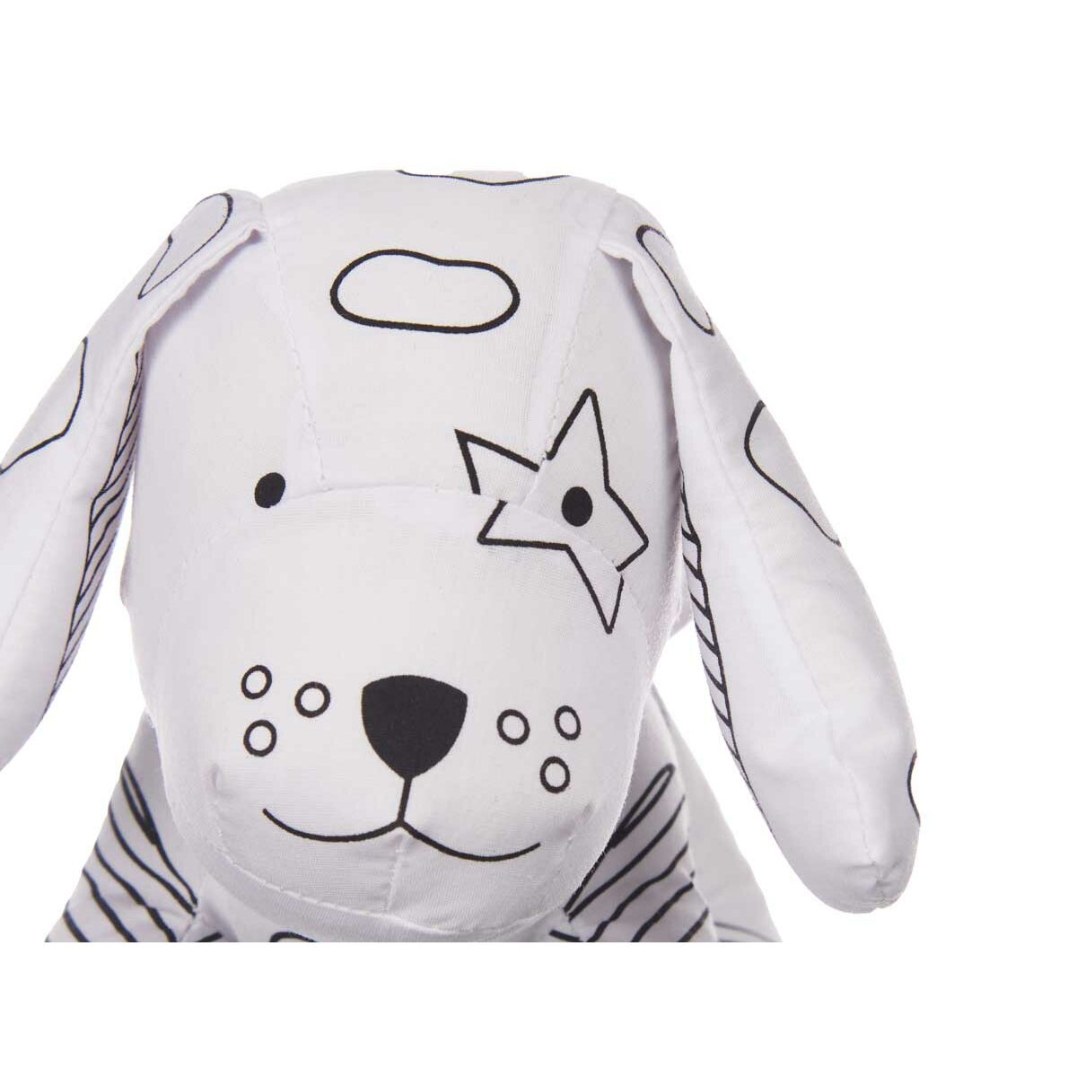 tete du la peluche à colorier en forme de chien