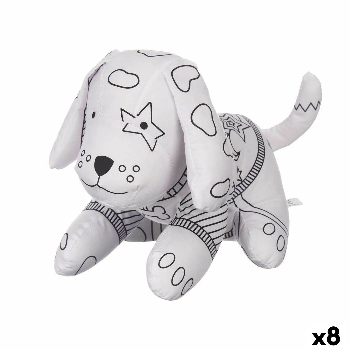 peluche a colorier en forme de chien