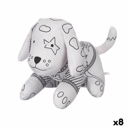peluche a colorier en forme de chien