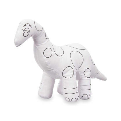 peluche à colorier en forme de dinosaure