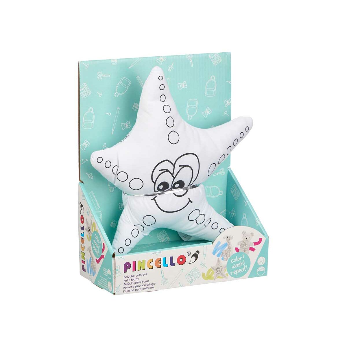 peluche à colorier en forme d'étoile de mer