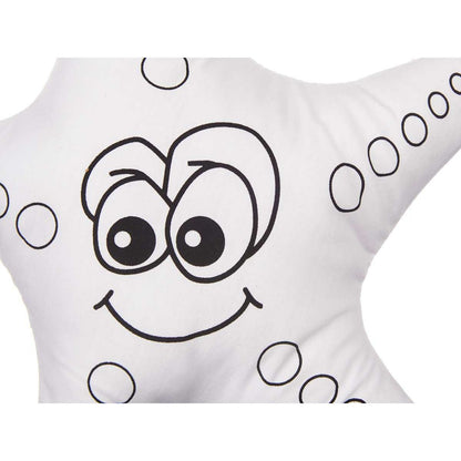 tête de la peluche à colorier en forme d'étoile de mer