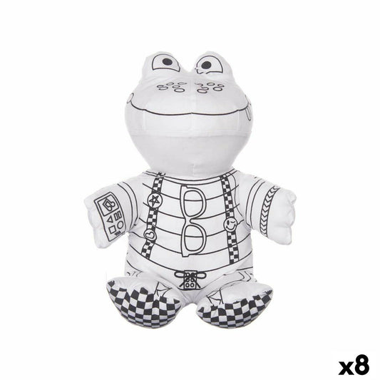 peluche à colorier en forme de grenouille