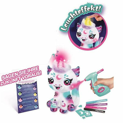 peluche à colorier en forme de licorne