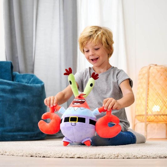 peluche bob l'éponge de capitaine krabs
